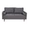 Flash Furniture Dark Gray Faux Linen Upholstered Tufted Loveseat IS-PL100-DKGY-GG - alternate 2